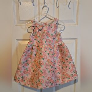 Janie And Jack 12-18 Month Floral Pleated Dress Special Occasion Soft And Girly